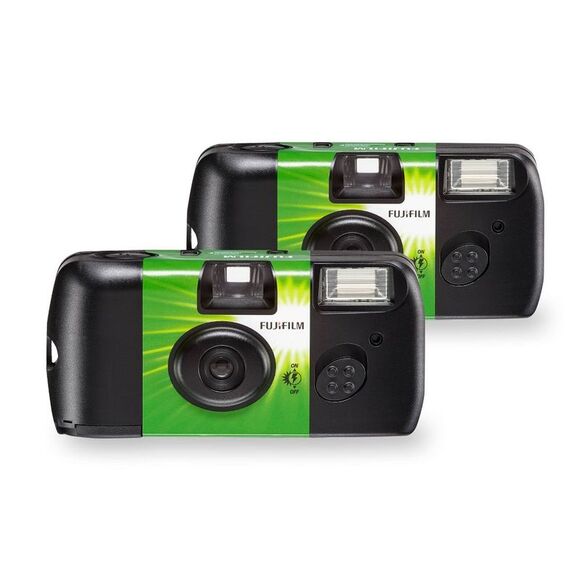 Fujifilm -  Quicksnap 135 Flash 400 2pk Camera Black - Picture 1 of 8